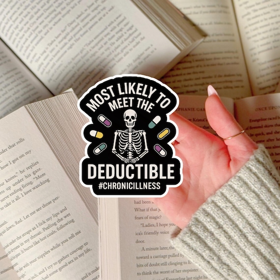 Hidden Disability Sticker Funny Chronic Illness Humor Laptop Decal for Chronically Ill Daughter Gift Idea for Medically Expensive POTS Wife
