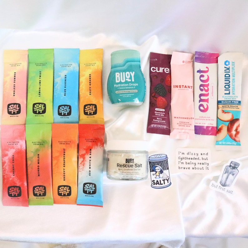 Self Care Box Thoughtful Chronic Illness Flare Day Gift Idea for Spoonie Electrolyte Hydration Samples for POTS Mothers Day POTS Syndrome