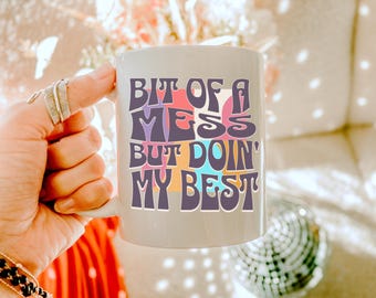 ADHD Mug Funny Mental Health Coffee Mug for ADD Awareness Gift Idea for New Mom Executive Dysfunction Gift for ADHD Awareness Drinking Cup