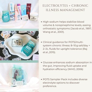 Chronic Illness Flare Day Gift Idea for Spoonie Electrolyte Hydration Samples for POTS Mothers Day POTS Syndrome Self Care Box Thoughtful