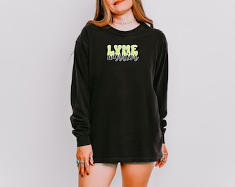 Lyme Disease Shirt Long Sleeve Lyme Warrior TShirt Hidden Disability Awareness Top for Wife Chronic Illness Gift Idea for Tick Borne Illness