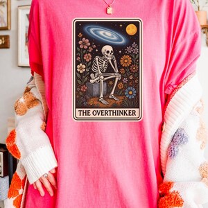 Tarot Card TShirt Sarcastic Mental Health T Shirt for Daughter Social Anxiety Gift Idea for Depressed Friend Anxiety Shirt Funny Overthinker