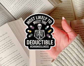 Hidden Disability Sticker Funny Chronic Illness Humor Laptop Decal for Chronically Ill Daughter Gift Idea for Medically Expensive POTS Wife