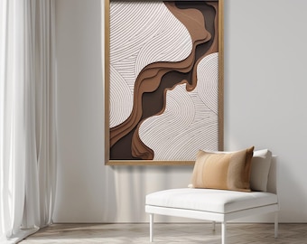 Large Wood Wall Decor Wall Art for Living Room Large Wall Art Dining Room Wall Decor Modern Wall Art 3D Wall Art Contemporary Wall Art