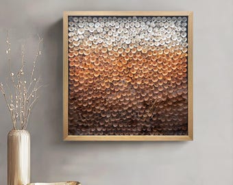 Wood Paper 3D Wall Decor Modern Wall Decor Large Art Work for Wall Decor Wall Art Decor Colorful Artwork for Wall Eclectic Decor