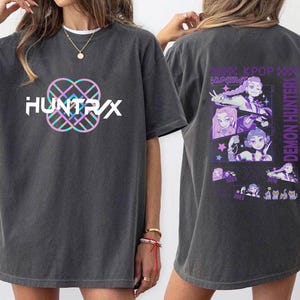 Demon Hunters Kpop Shirt, Huntrix Kpop Shirt, Huntrix Merch Shirt, Kpop idol group Merch Shirt, Kpop Group Merch, For Huntrix Fan, Kpop Gift