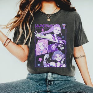 Demon Hunters Kpop Shirt, Huntrix Kpop Shirt, Huntrix Merch Shirt, Kpop idol group Merch Shirt, Kpop Group Merch, For Huntrix Fan, Kpop Gift