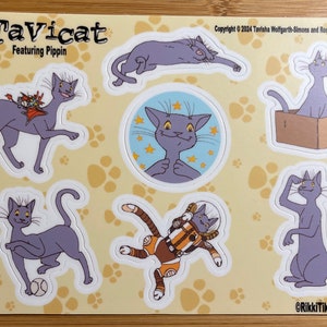 Sticker Sheet - Pippin ( from At Tavicat comics )