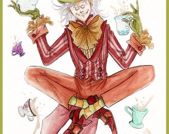 Mad Hatter-print