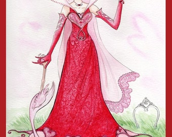 Queen of Hearts - print