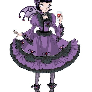 Violet Gothic Lolita (print)