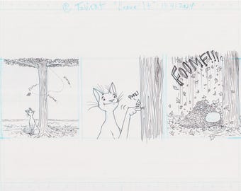 Tavicat Comic art and full color print - signed ( 2 items )