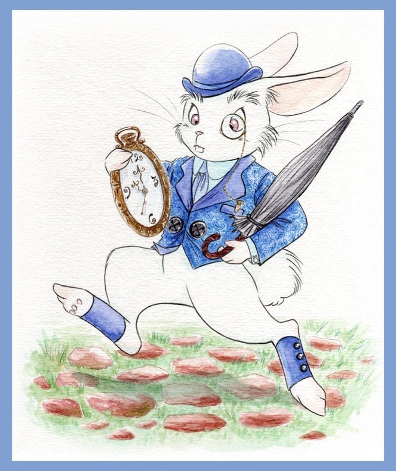 White Rabbit Print image 1