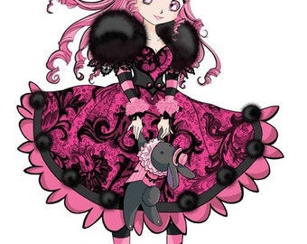 Momo Gothic Lolita (print)