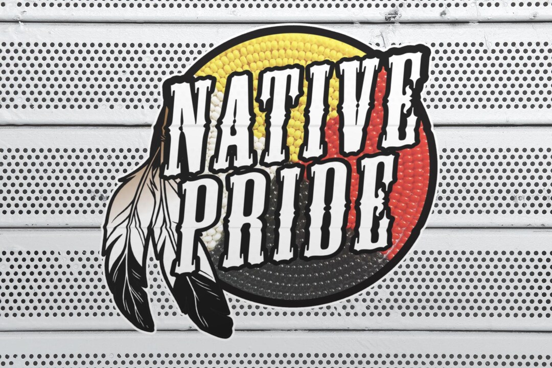 Native Pride Vinyl Sticker: Strong Native American Art Decal (2.5