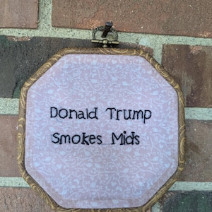 Hand embroidered wall decor