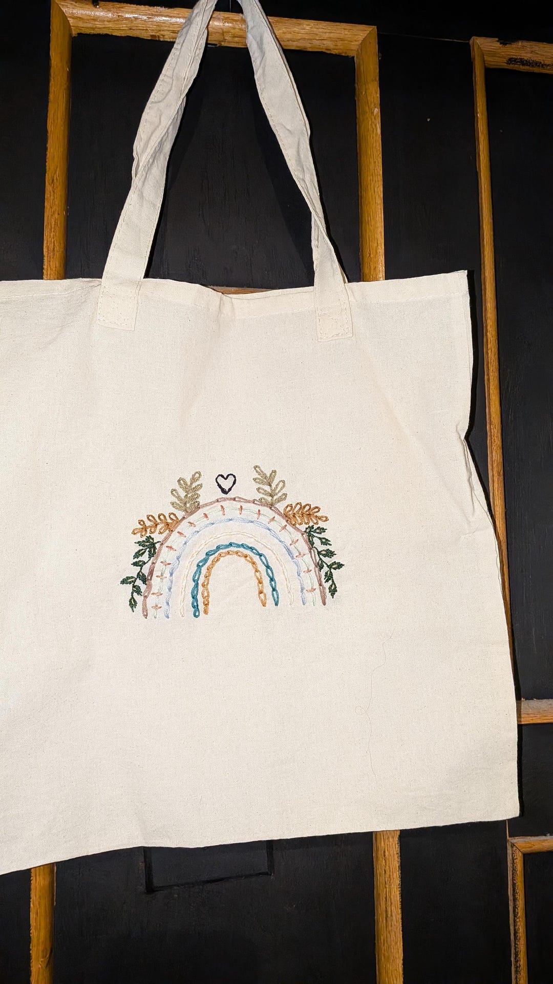 Hand Embroidered Tote Bag - Etsy