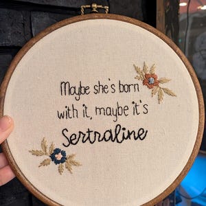 Hand embroidered wall decor