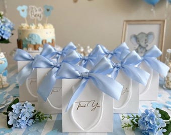 Boy baby shower gift bags, blue baby shower gift bags, favors baby shower, blue gift bags