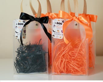 Halloween Goodie Bags, Party Favor Treat Bags for Kids Birthday, Trick or Treat, Spooky Party Supplies, Halloween Trick or Treat Candy Bags