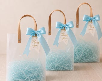 Sachets cadeaux pour baby shower garçon, sachets cadeaux pour baby shower bleu, sachets cadeaux pour baby shower