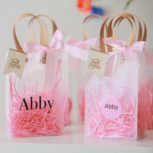 Custom gift bag, Personalized gift bag, custom Baby shower gift bags, favor bag, goodie bags, party favors bag, white baby shower