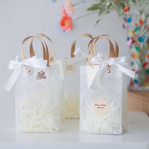 Custom gift bag, Personalized gift bag, custom Baby shower gift bags, favor bag, goodie bags, party favors bag, white baby shower