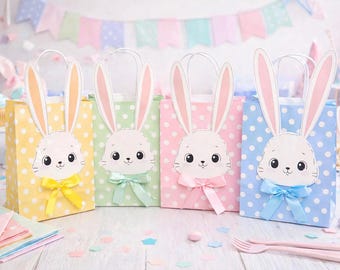 My bunny is one favor bags, bunny theme gift bags, bunny Easter party bags, Easter bunny gift bags