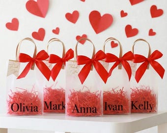 Valentine's Day Gift Bags, Valentine's Day Party Favor Bags, Valentines Goodie Bag, Galentines Gift Bag, Valentine Gift Ideas