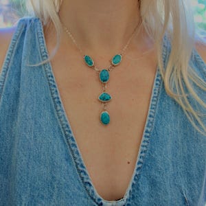 Turquoise Lariat Necklace