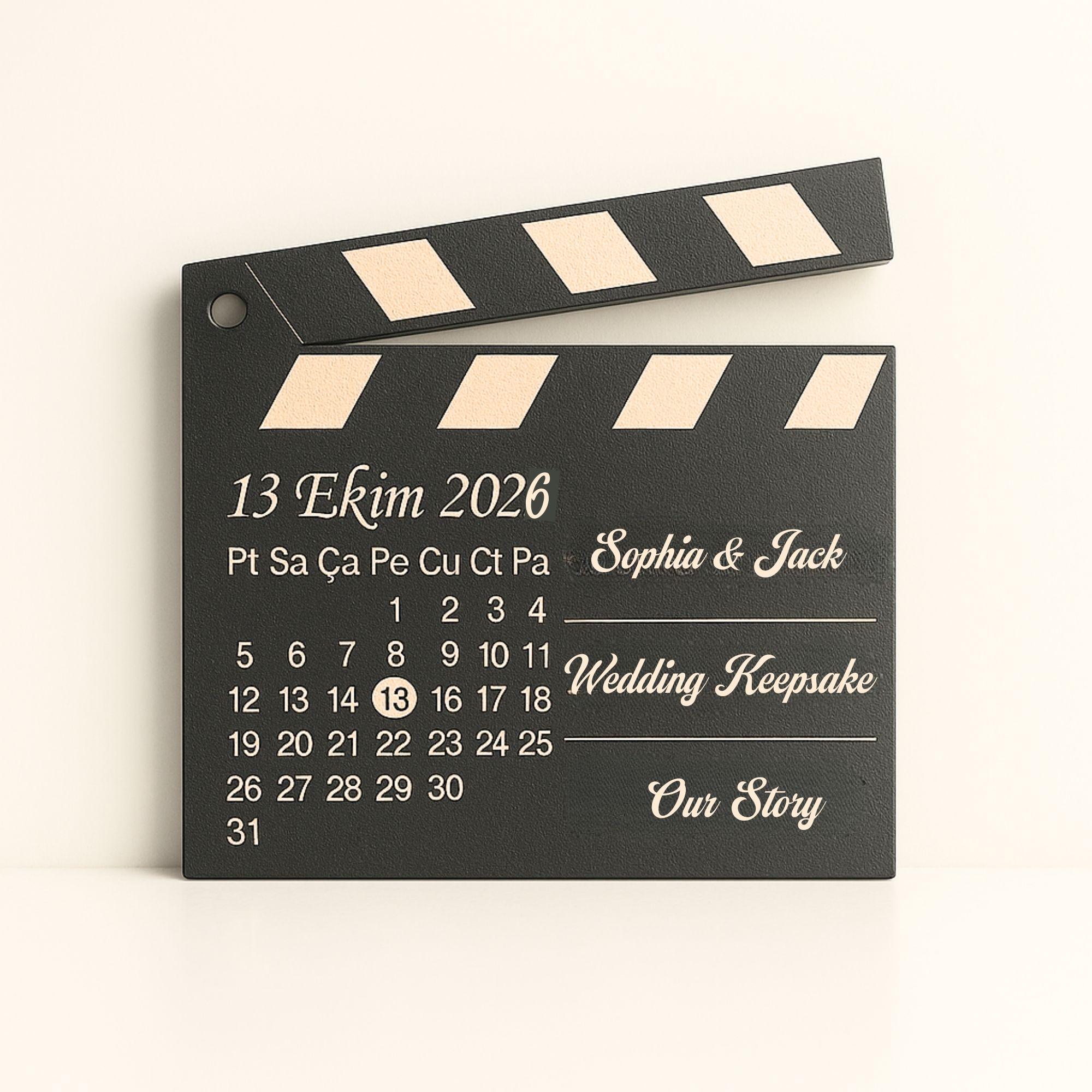 Wedding Clapperboard
