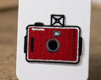 Écusson brodé pour appareil photo, thermocollant, accessoire de photographie
