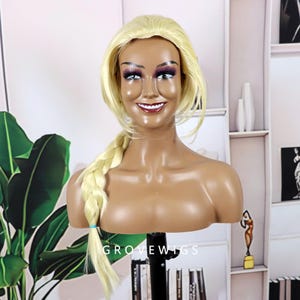Blonde wig,Womenn Wig Blonde Braid Anime Cosplay Wig,Cosplay Wigs