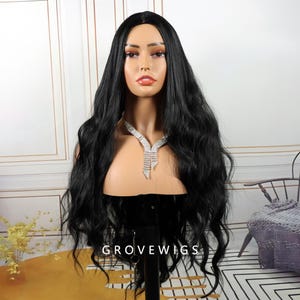 Black wig ,Natural and Realistic Arrival Women Wig Black Long Curly Hair Wig, cosplay wig