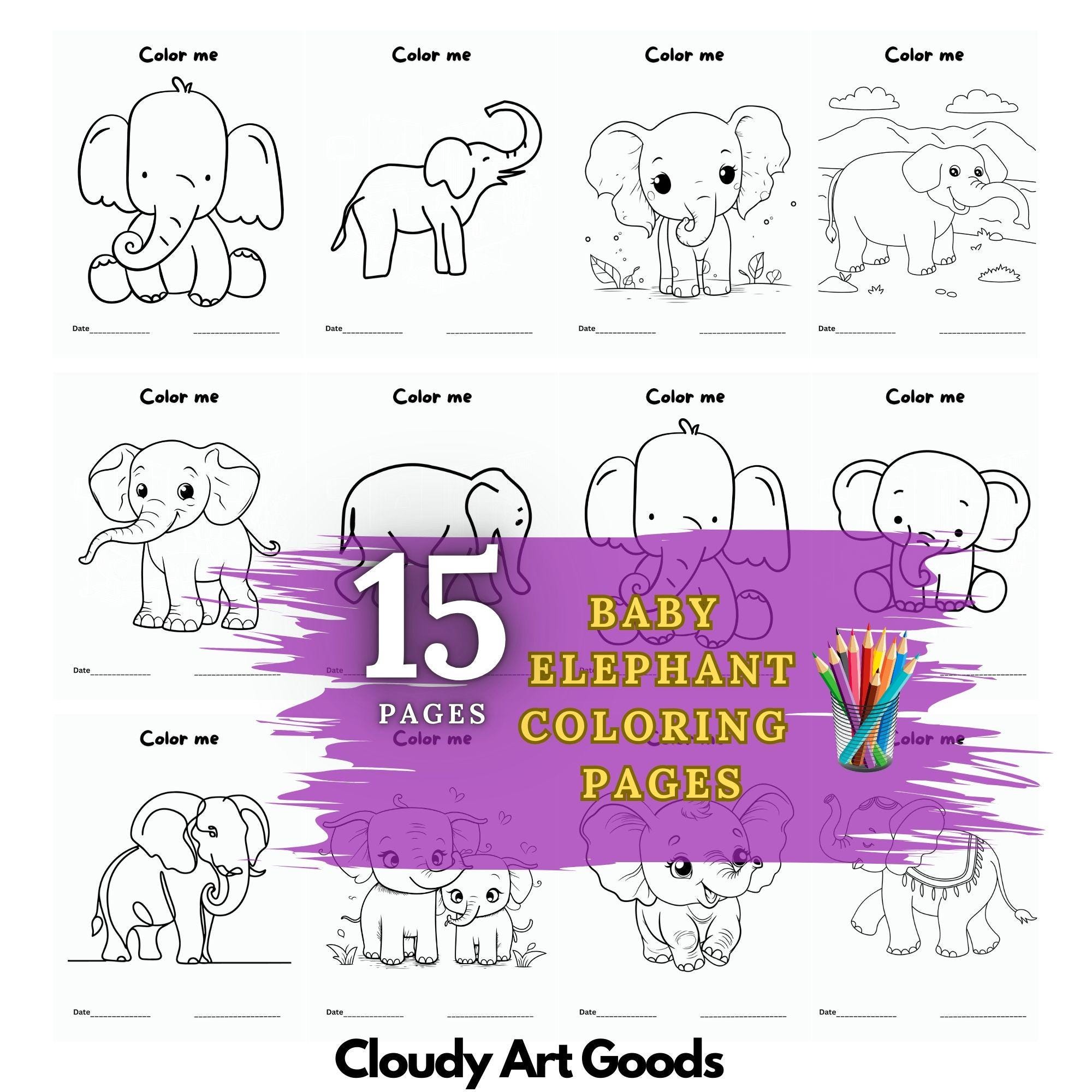 15 Elephant Coloring Page Animal Coloring Page, Elephant Coloring