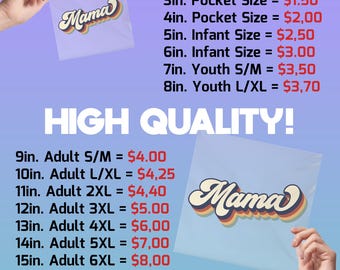 DTF Gang Sheets | Custom Heat Transfers for Shirts | Hot Peel Iron-On Prints | Bulk Direct to Film Transfer | 22" Width | Ready to Press