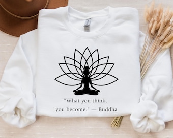 Yoga Sweatshirt für Frau, Yoga Shirt, Meditation T-Shirt, spirituelles Shirt, Workout Shirt, Yoga Liebhaber Hoodie, Yoga Geschenke, Yoga Pose T-Shirt