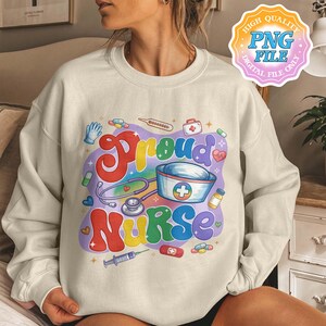Proud Nurse PNG Digital Download, Gay Pride PNG Designs, Lgbtq Nurse Instant Download, Lesbian Nurse PNG Clipart, Pride Ally Shirt