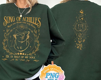 Canción de Aquiles (descarga digital PNG), Aquiles y Patroclo, diseños PNG de mitología griega, mercancía de Aquiles y Patroclo, imágenes PNG LGBTQ