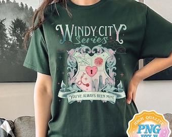 Windy City Series PNG Shirt Designs, Warriors The City PNG, Caught Up, Bookish Fan Gifts, Ice Hockey Romance