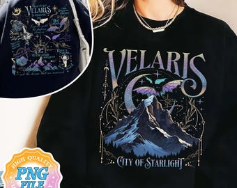 Velaris City of Starlight PNG Digital Download, The Night Court PNG Download, Bookish Gift, Court Of Dreams, City Of Starlight Acotar Merch