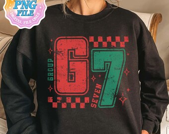 Christmas Funny Six Seven Meme Designs, Viral Quote Gen Z, Tiktok Trend, 67 Christmas Png, Christmas Saying
