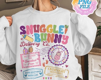Snuggle Bunny Delivery Co PNG Digital Download, Labor and Delivery Easter PNG, Cute Bunnies L&d Nurse, Spring Nurse Gift, Easter Bunny
