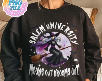 Salem University PNG Digital Download, Black Cat Halloween PNG Download, Trendy Halloween Shirt Designs, Halloween PNG File, Salem Witches