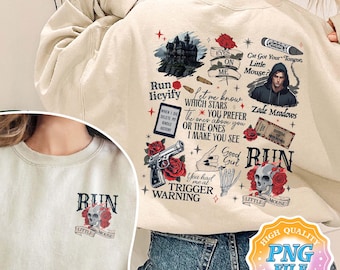 Run Little Mouse PNG Digital Download, Haunting Adeline Digital Download, Cat and Mouse Sublimation Design, Dark Romance Merch, Smut Reader