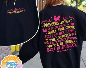 Descarga digital PNG de la Princesa Donut, Descarga instantánea de Carl en Dungeon Crawler, Diseños de camisetas de libros de ciencia ficción, Donut y Mongo, Merchandising de la Princesa Donut
