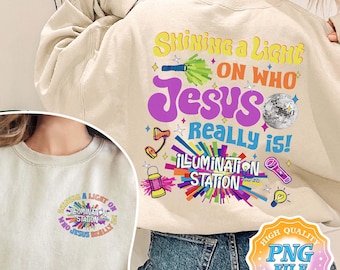 Shining A Light On Who Jesus Really Is PNG Digital Download, Vacation Bible School PNG Digital Download, Vbs 2026