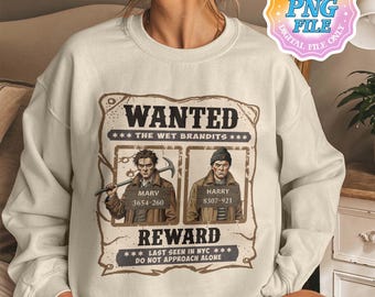 Wanted The Wet Bandits digitale png-download, grappige alleenstaande filmcadeaus, McCallister-huisbeveiliging, vrolijk kerstfeest en smerig dier