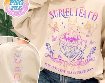 Suriel Tea Co Digital Download PNG, Acotar Bookish PNG Designs, A Court Of Thorns And Roses Png, Suriel Tea Png, SJM Png Sarah J Maas Merch
