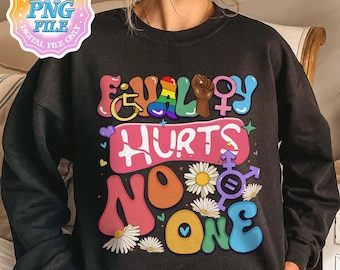 Equality Hurts No One PNG Digital Download, Equal Rights, Pride PNG Design, LGBT Digital Download, Human Rights Png Download